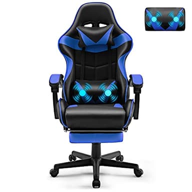 Soontrans Gaming Stoel Massage (blauw)