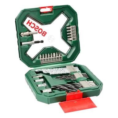 Bosch 34-delige X-Line set titanium boor- en schroevendraaiers (met booraccessoires voor hout, steen en metaal)