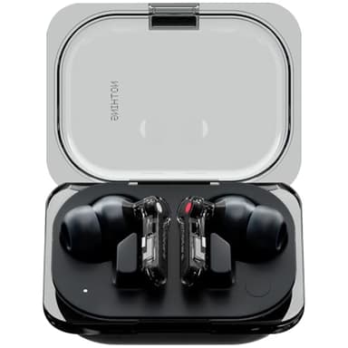 Nothing Ear (a) draadloze bluetooth-hoofdtelefoon met actieve ruisonderdrukking, Bass Enhance-algoritme en tot 42,5 uur luistertijd, zwart